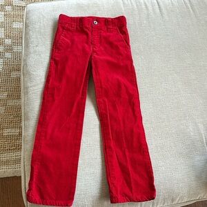 Janie and Jack Red Corduroy Pants